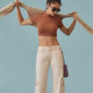 Anthropologie crop stretch top. NWT!! Size S/M